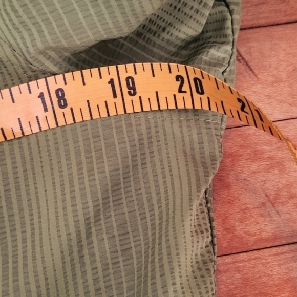 Nau Lime Green Striped Hooded Lightweight Jacket Size M - Picture 14 of 14